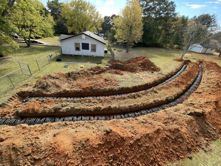 Drain lines installed by Grump's Pumps & Septic